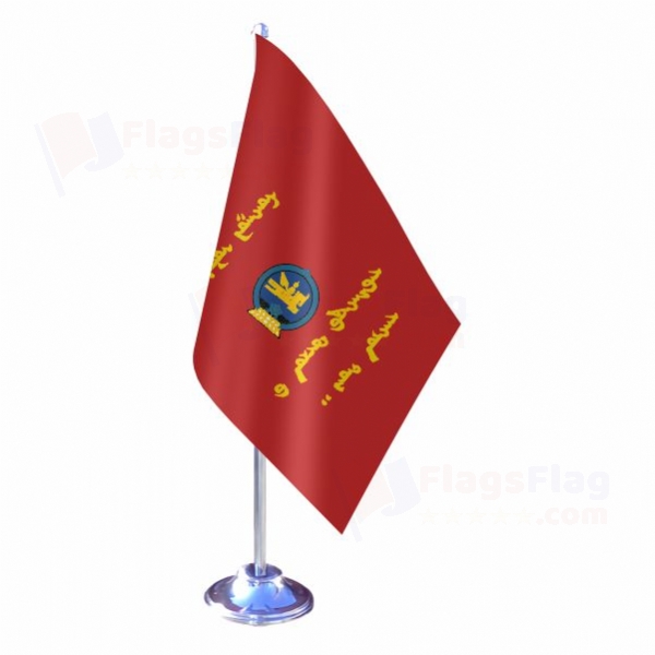 Mongolian Armed Forces Single Table Flag