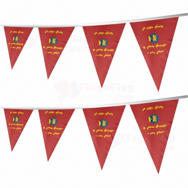 Mongolian Armed Forces Stringed Triangle Flag