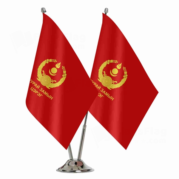 Mongolian Ground Force 2 Table Flags