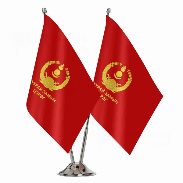 Mongolian Ground Force Binary Table Flag