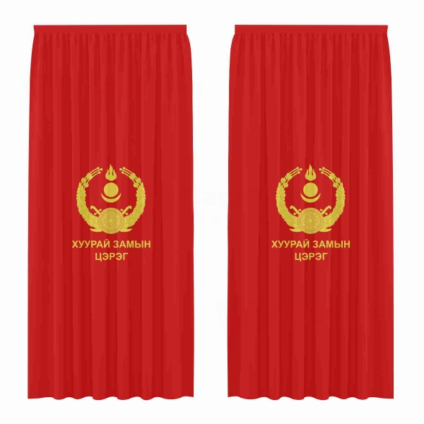 Mongolian Ground Force Digital Printed Curtains