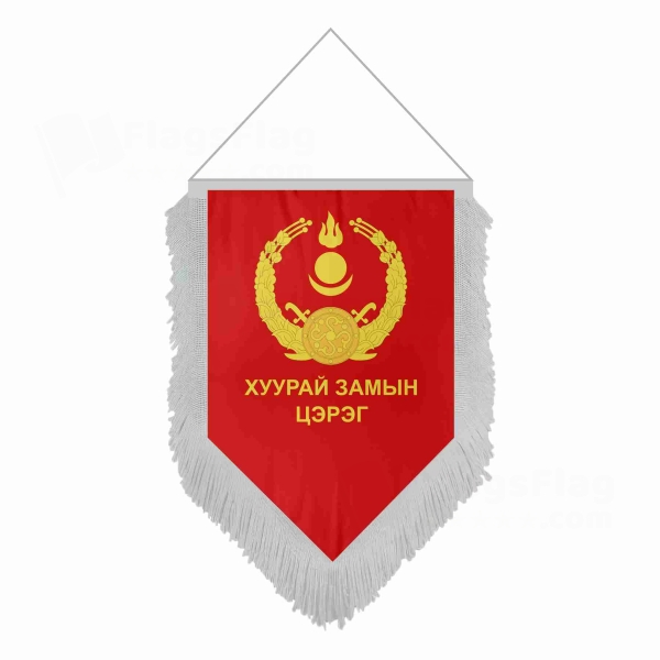 Mongolian Ground Force Pentagonal Flags