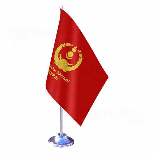Mongolian Ground Force Single Table Flag