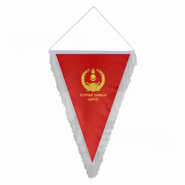 Mongolian Ground Force Triangle Fringed Streamers