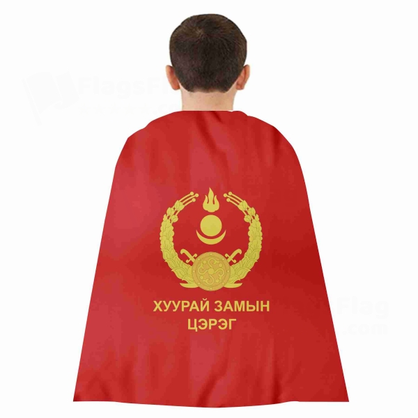 Mongolian Ground Force Woven Fabric Cloak Digital Printing