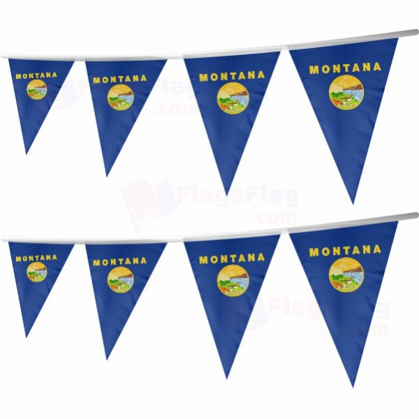 Montana Stringed Triangle Flag