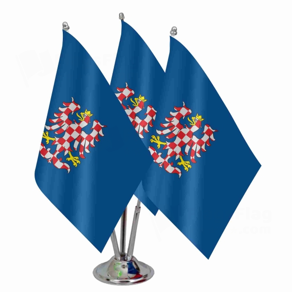 Moravia Triple Table Flag