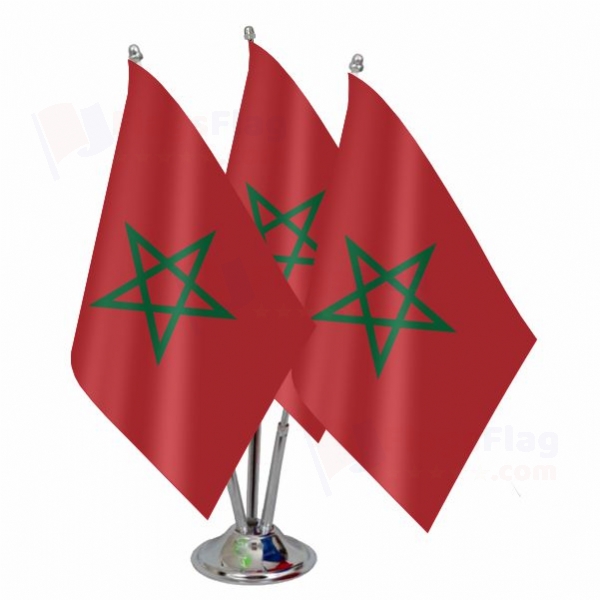 Morocco Triple Table Flag