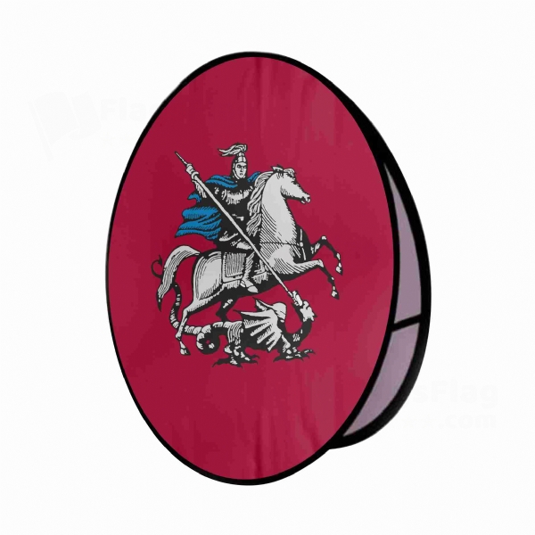 Moscow Round Cloth Banner Display Stands