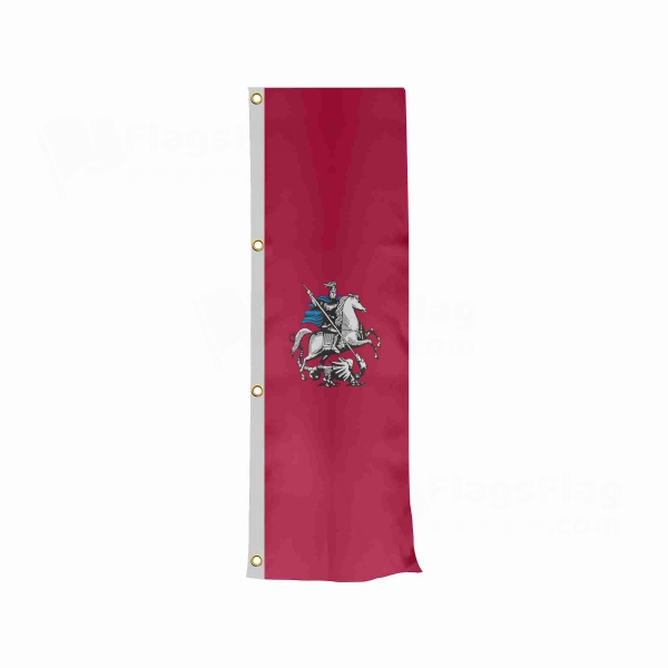 Moscow Vertically Raised Flags