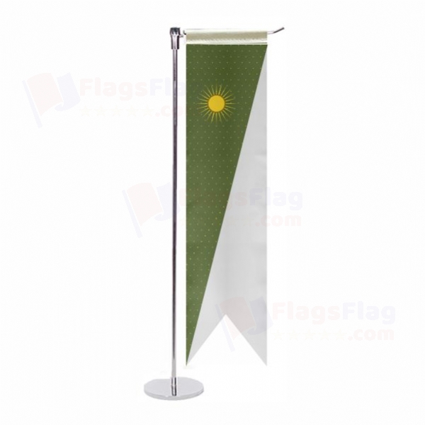 Mughal Empire L Table Flag