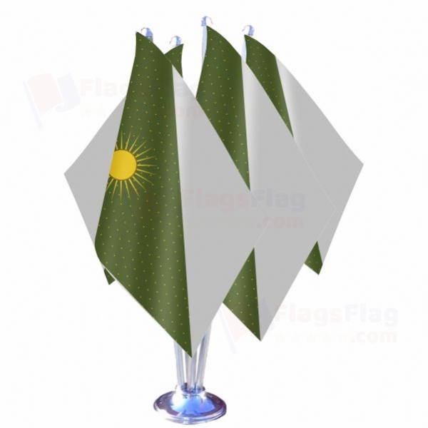 Mughal Empire Quadruple Table Flag