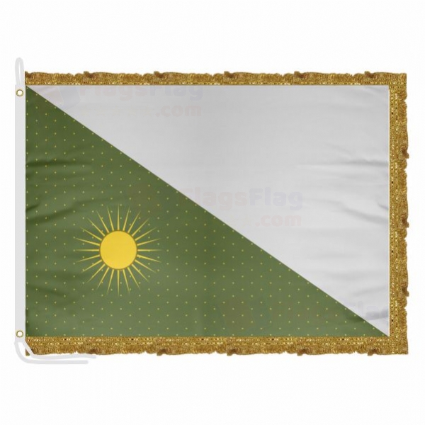 Mughal Empire Satin Office Flag