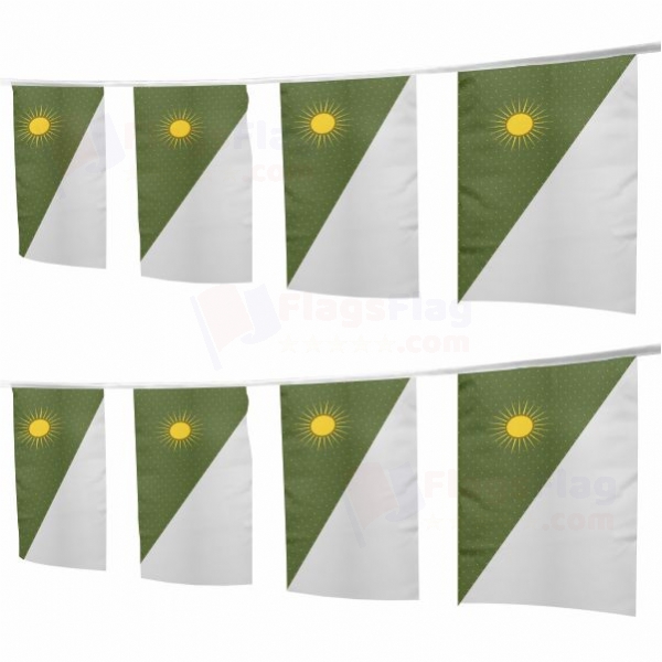 Mughal Empire Square String Flags