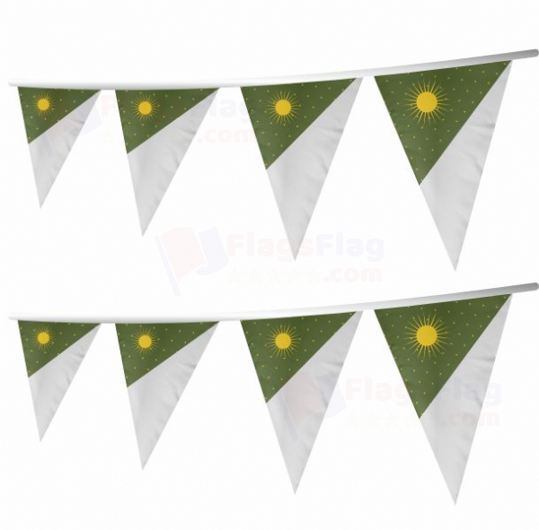 Mughal Empire Stringed Triangle Flag
