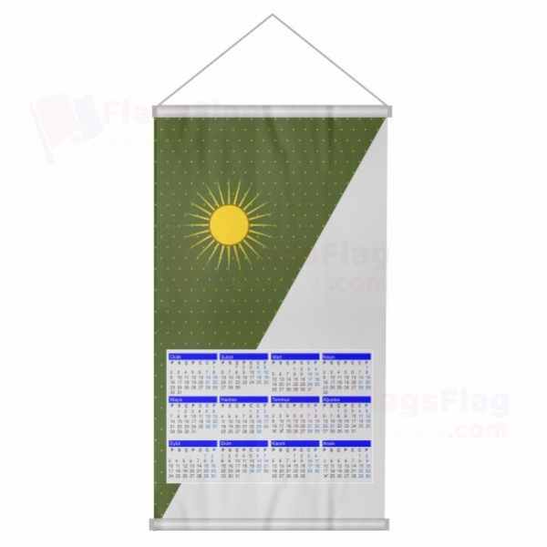 Mughal Empire Woven Fabric Digital Printing Calendar
