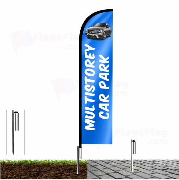Multistorey Car Park Advertising Flags