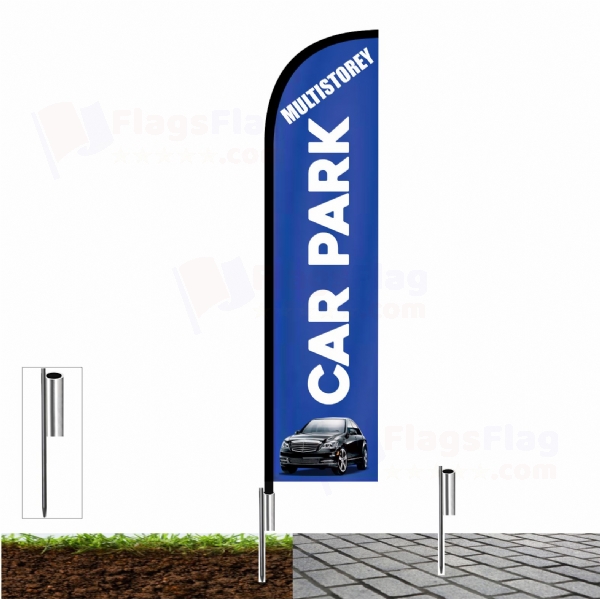 Multistorey Car Park Beach Flag and Sail Flag