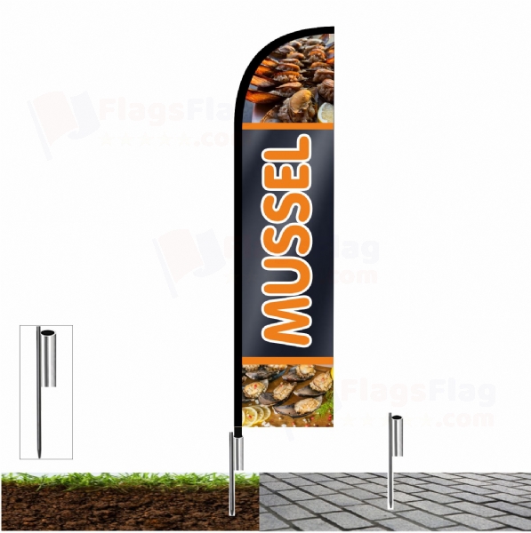 Mussel Custom Design Flag Mussel Customised Flags