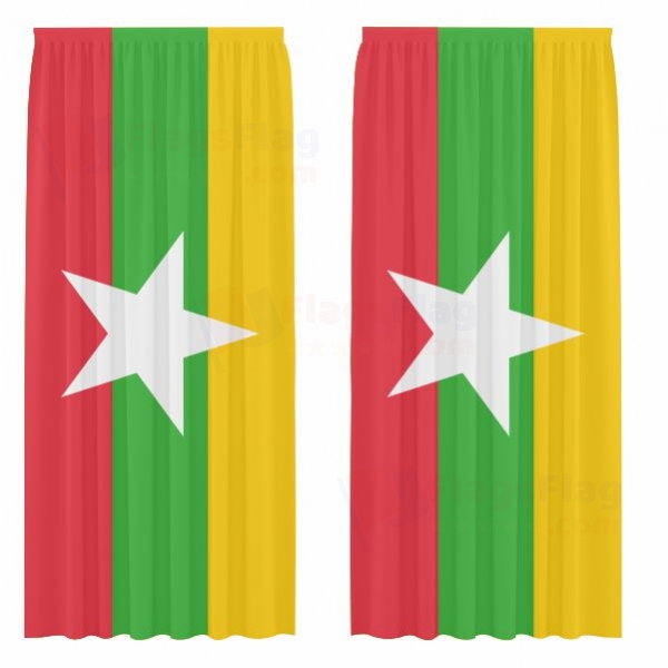 Myanmar Digital Printed Curtains