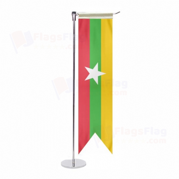 Myanmar L Table Flag