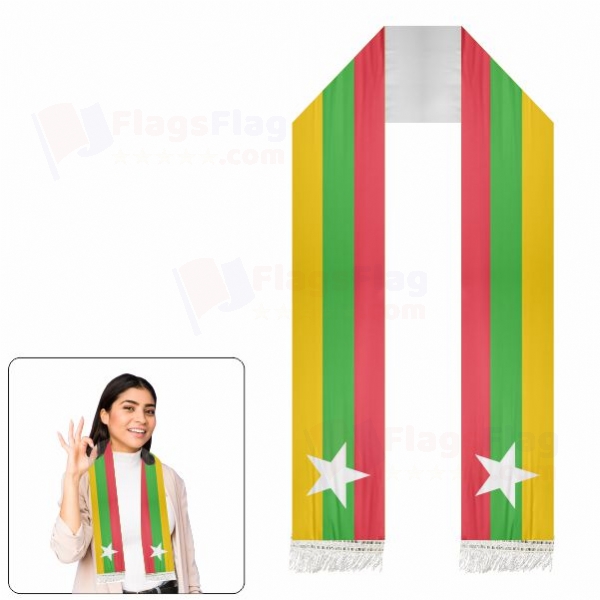 Myanmar Scarf Digital Printing