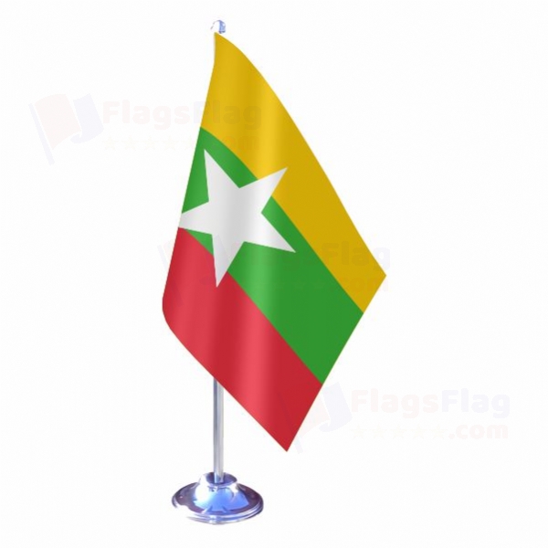 Myanmar Single Table Flag