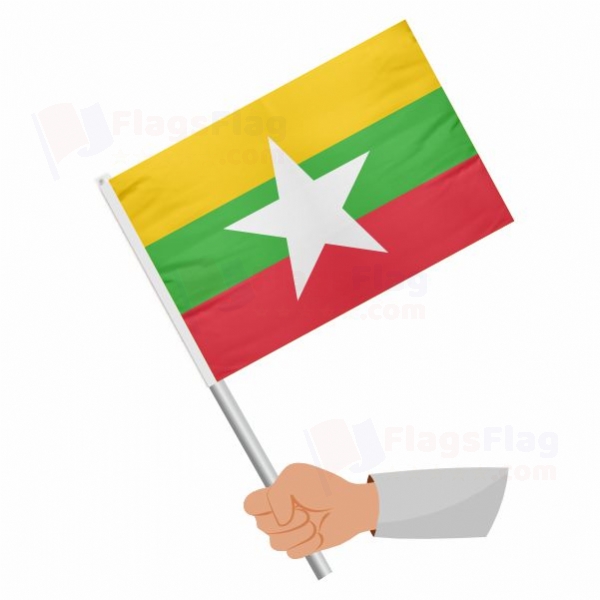 Myanmar Stick Flag