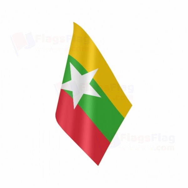 Myanmar Table Flag