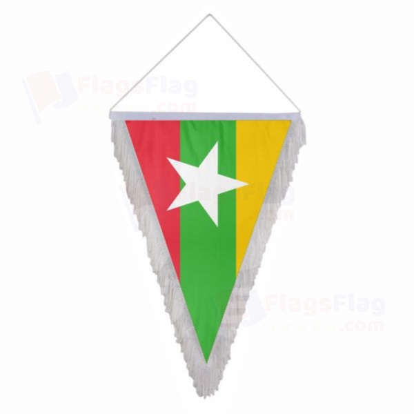 Myanmar Triangle Fringed Streamers