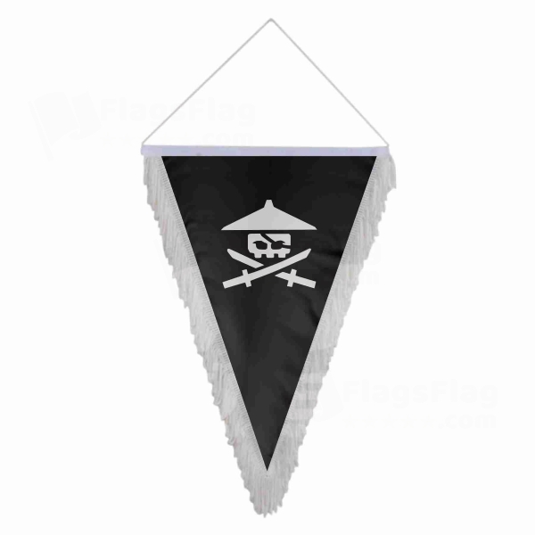 Nadakhans Jolly Roger Triangle Fringed Streamers
