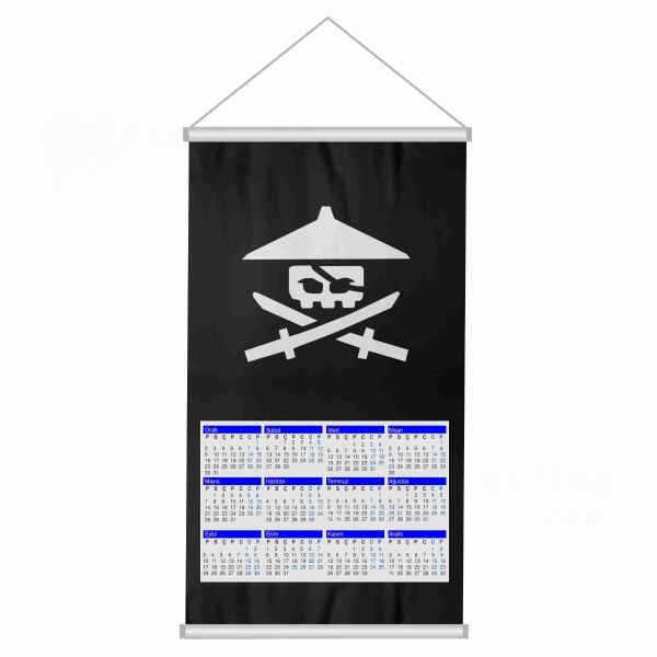 Nadakhans Jolly Roger Woven Fabric Digital Printing Calendar