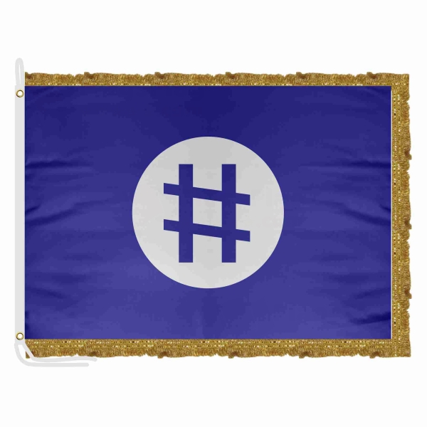 Nation Of Celestial Space Satin Office Flag