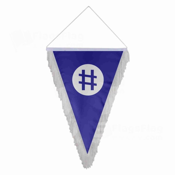 Nation Of Celestial Space Triangle Fringed Streamers