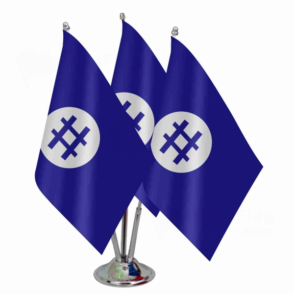 Nation Of Celestial Space Triple Table Flag