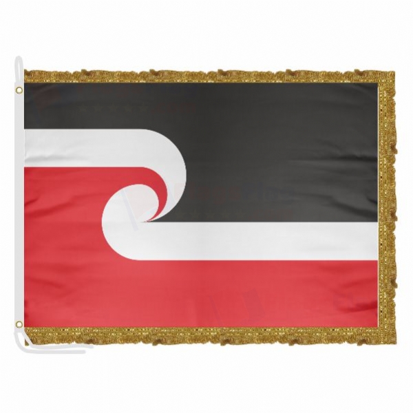 National Maori Satin Office Flag
