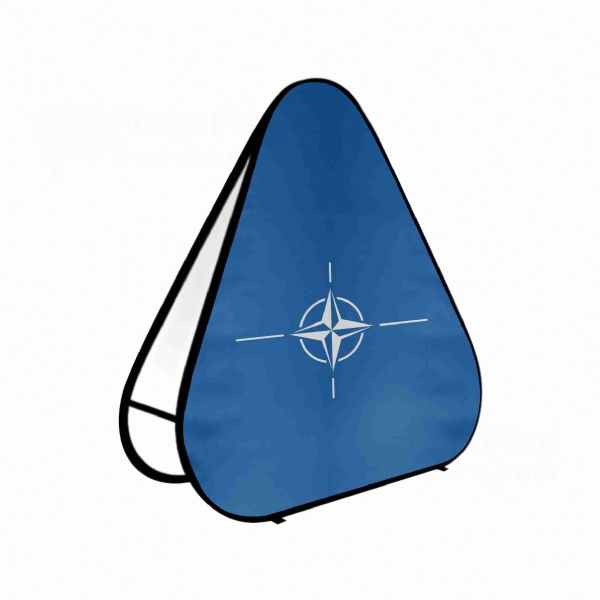 Nato Triangle Fabric Banner Display Stands