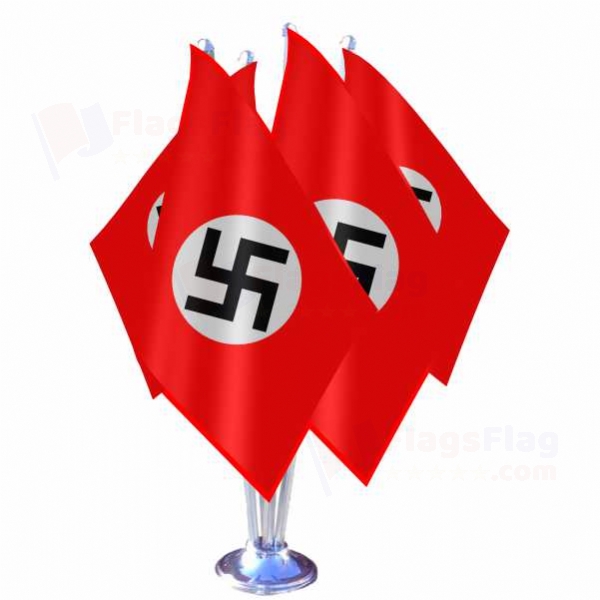 Nazi Germany Quadruple Table Flag