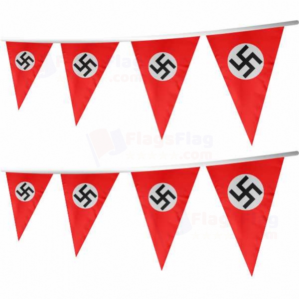 Nazi Germany Stringed Triangle Flag