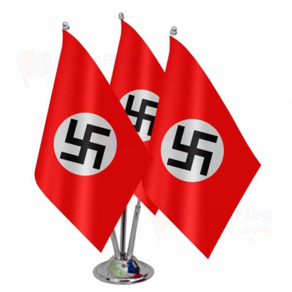 Nazi Germany Triple Table Flag