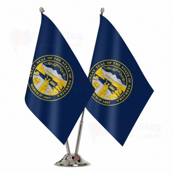 Nebraska Binary Table Flag