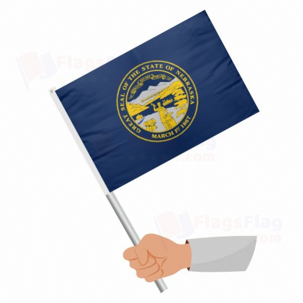 Nebraska Stick Flag
