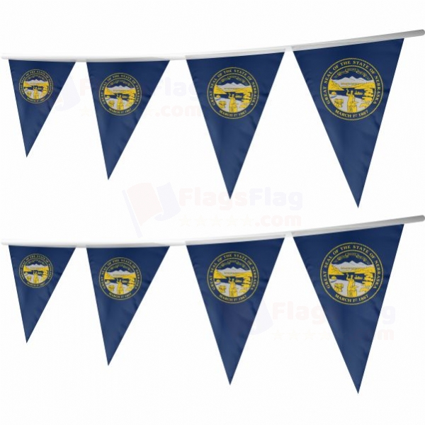 Nebraska Stringed Triangle Flag