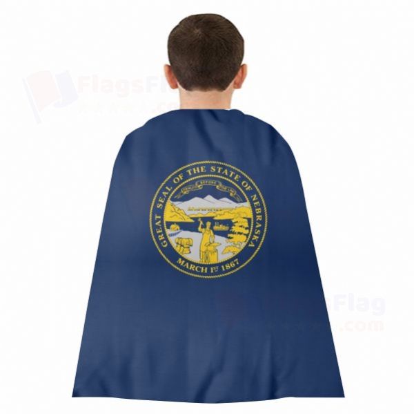 Nebraska Woven Fabric Cloak Digital Printing