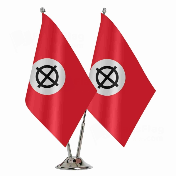 Neo Nazi Celtic 2 Table Flags
