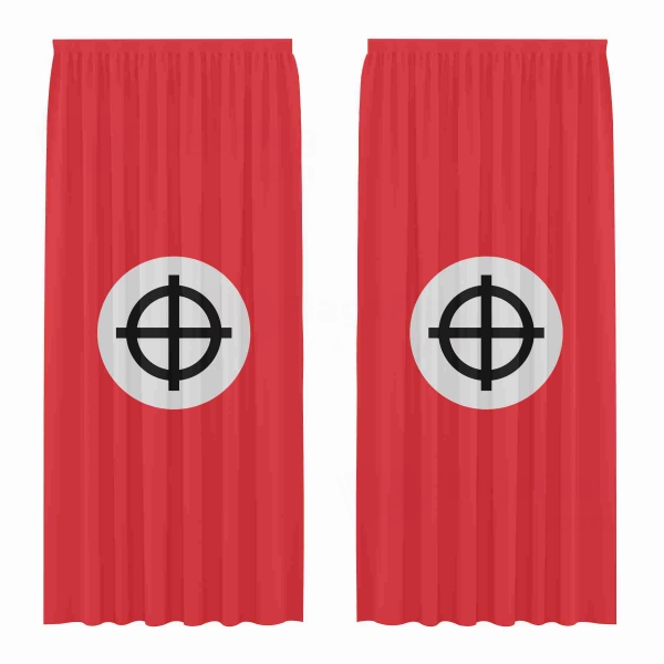 Neo Nazi Celtic Digital Printed Curtains