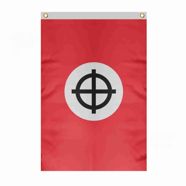 Neo Nazi Celtic Large Size Flag Hanging on Building