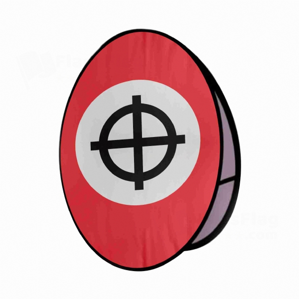 Neo Nazi Celtic Round Cloth Banner Display Stands