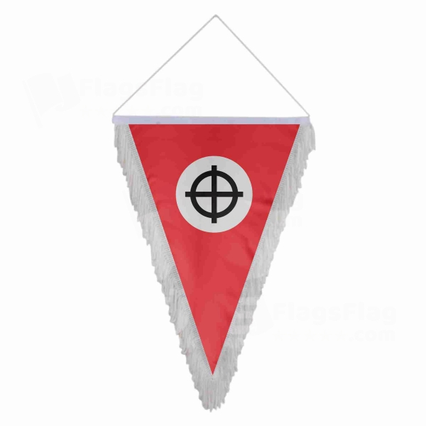 Neo Nazi Celtic Triangle Fringed Streamers