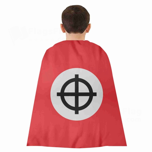 Neo Nazi Celtic Woven Fabric Cloak Digital Printing